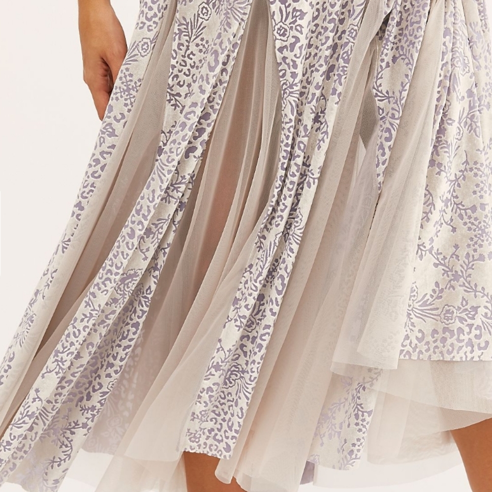 🔥LAST 1🔥NWT FREE PEOPLE MIDI SKIRT - Picture 2 of 3